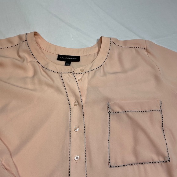 Lane Bryant Blouse Top Tunic Button Front Long Sleeve‎ Plus Size 18/20 - Picture 1 of 12